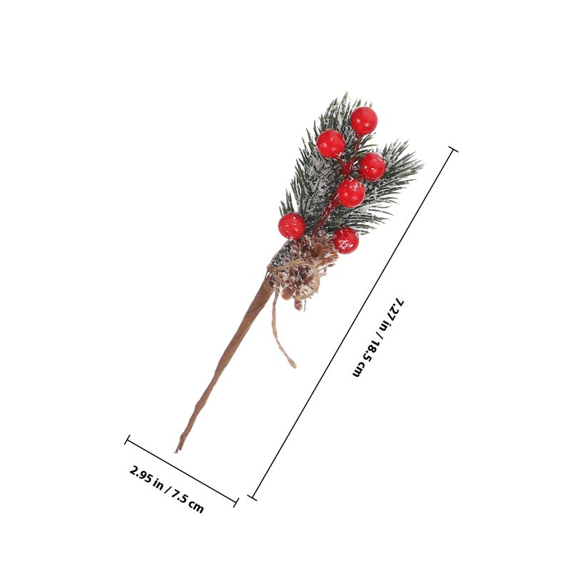 Realistic Berry Branches, Elegant Home Adornment for Mantels and Windows, Long Lasting Use - Image 2