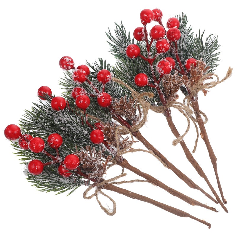 Realistic Berry Branches, Elegant Home Adornment for Mantels and Windows, Long Lasting Use - Image 1