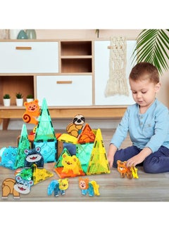 HOPHOP Magnetic building Blocks Magnetic Construction Tiles, Magnetic Building Toys  - Image 1