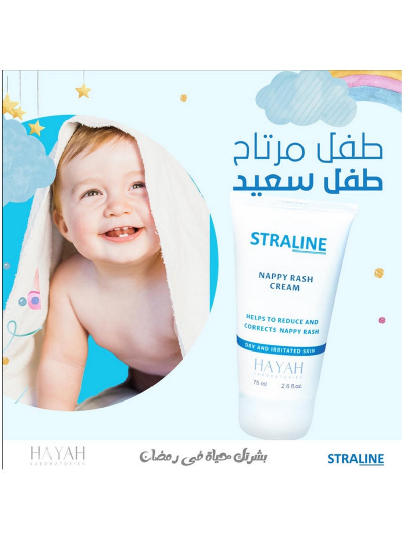 Hayah Laboratories Hayah laboratories Straline Nappy Rash Cream 75ml - Image 3