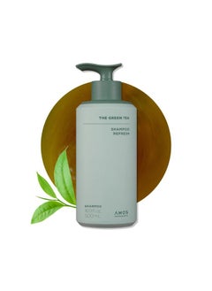 The Green Tea Shampoo Refresh For Thinning Hair, Korean Shampoo For Oily Scalp L Deelp Cleans, Strengthening Hair, All Hair Types, 16.9 Fl.Oz