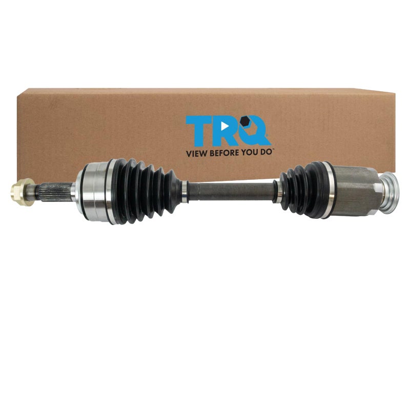 TRQ Front Right CV Axle Shaft Assembly Passenger Side Neoprene Boots Compatible with 20072014 Honda CRV