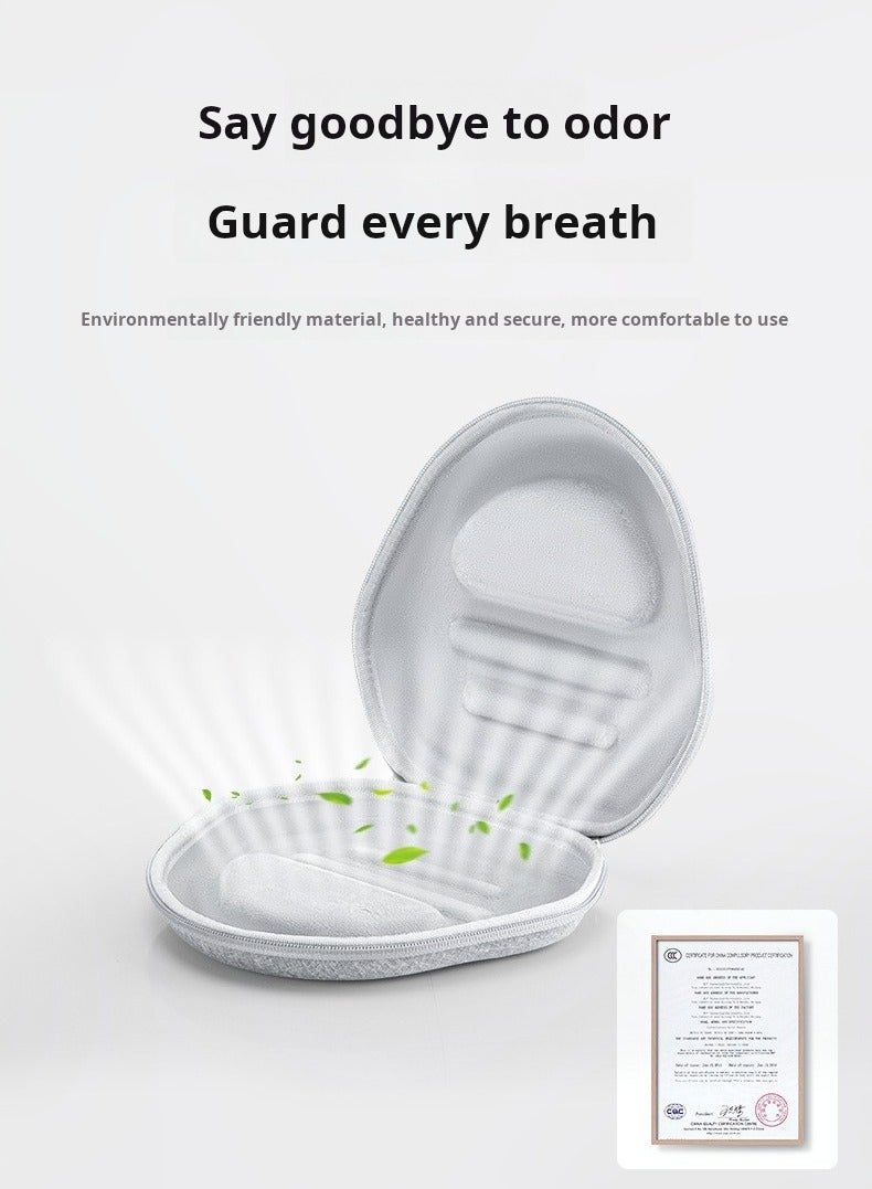 Protective Carrying Case for Apple AirPods Max – 1:1 Molded EVA Hard Shell with Velvet Lining, Waterproof Oxford Fabric, Shockproof & Travel-Friendly Headphone Storage Bag - Image 4