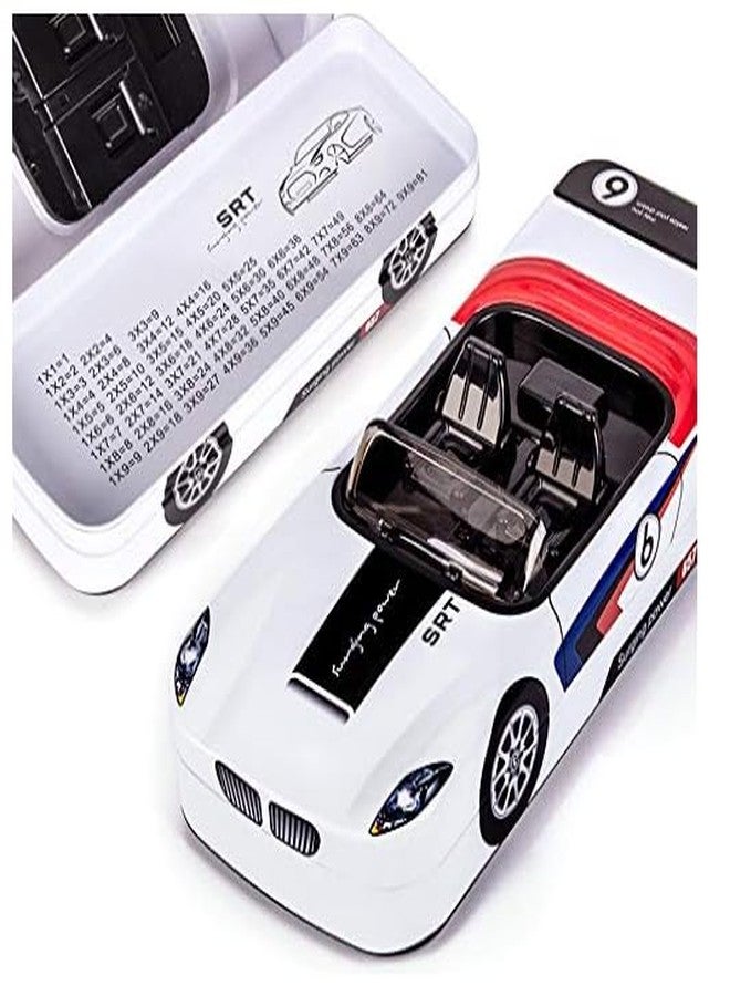 YBN Metal Car Pencil Box for Kids 3D Design – Double Layer Metal Pencil Case for Boys/Pencil Case for Students School Supplies - Stationery Set Organizer for Kids - Pack of 1 - Image 3
