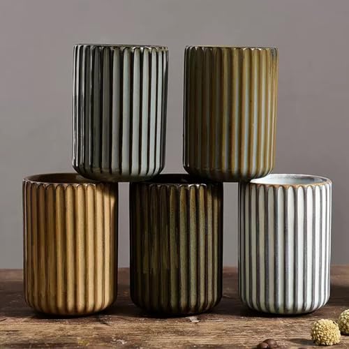 LILITURF Ceramic Toothbrush Holder for Bathroom, Ceramic Toothbrush Cup, Toothpaste Organizer for Bathroom Countertop, Bathroom Storage Organizer, Kiln Transformation Cup (Green) - Image 5