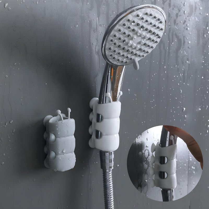 Silicone Shower Rack - Wall-Mounted Suction Cup Holder for Convenient Shower Head Storage and Accessibility (1) - Image 2