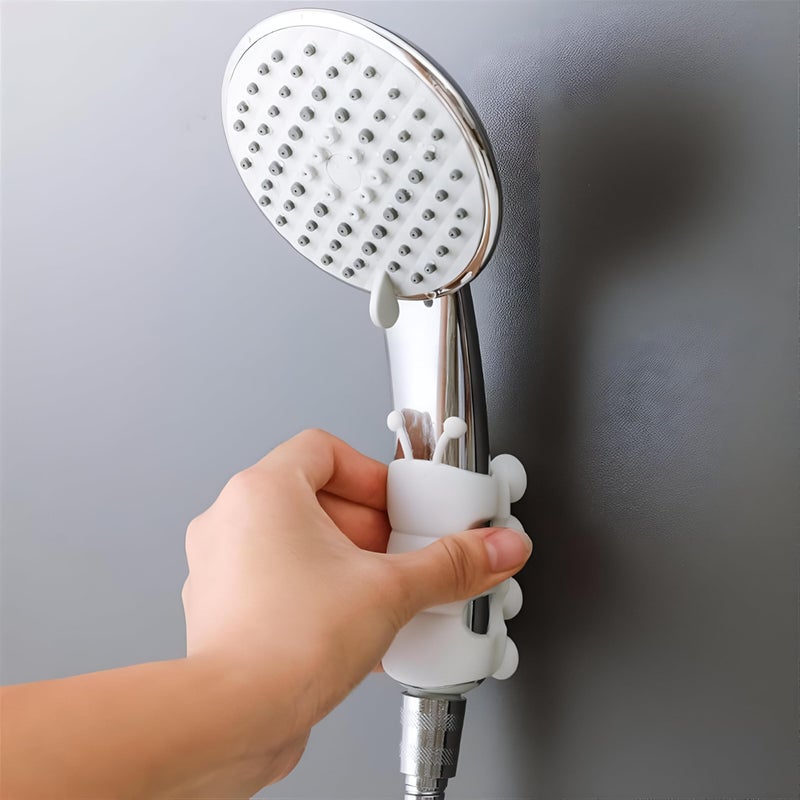 Silicone Shower Rack - Wall-Mounted Suction Cup Holder for Convenient Shower Head Storage and Accessibility (1) - Image 5