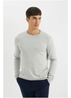 DeFacto Man Smart Casual Tricot Regular Fit Crew Neck Long Sleeve Pullover  - Image 3