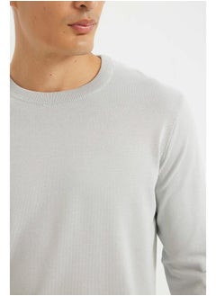 DeFacto Man Smart Casual Tricot Regular Fit Crew Neck Long Sleeve Pullover  - Image 4