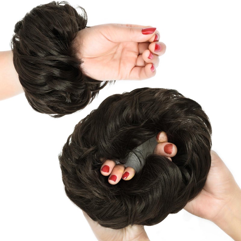 روز باد مجموعة خصلات شعر مستعار بتصميم كعكة من 6 قطع - Image 3