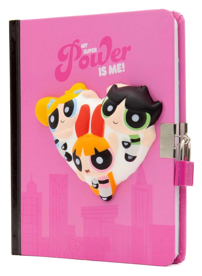 Powerpuff Girls Squishy Lock And Key Diary