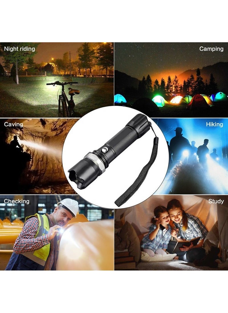 Neler Geldi Neler - What's New What's New Professional Rechargeable Flashlight Long Range Rechargeable Zoom Super Powerful Emergency Flashlight Dual Battery - Image 1