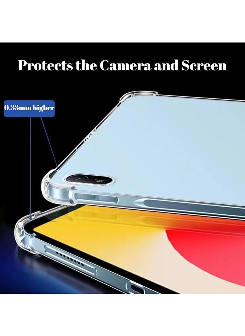 VKL - Clear Cover Compatible with Huawei MatePad SE 11inch 2024 Case, Clear Soft TPU Shockproof Scratch-Resistant Flexible Cover, Anti-Slip Transparent Protective Shell for Huawei Matepad SE 11inch - Image 1