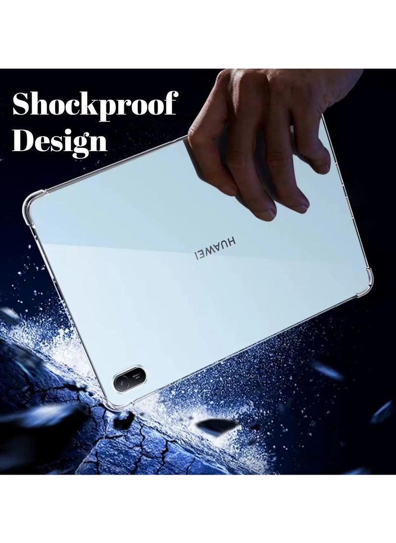 VKL - Clear Cover Compatible with Huawei MatePad SE 11inch 2024 Case, Clear Soft TPU Shockproof Scratch-Resistant Flexible Cover, Anti-Slip Transparent Protective Shell for Huawei Matepad SE 11inch - Image 1