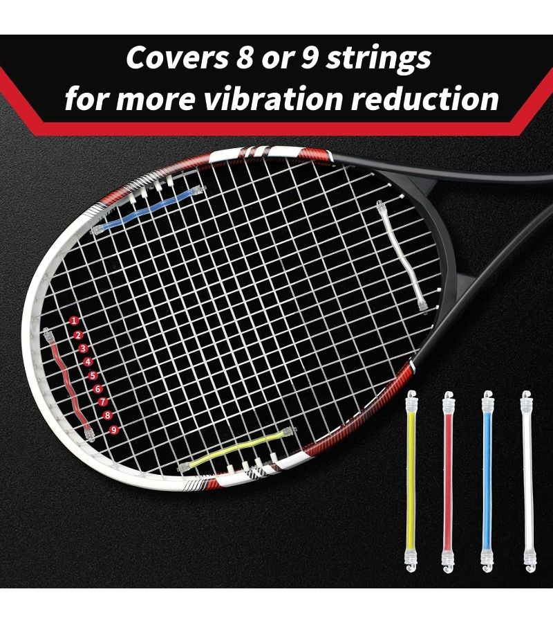 8PCS Tennis Racket Vibration Dampeners Set In 4 Colors For Shock Absorption And Competitive Play - Image 4