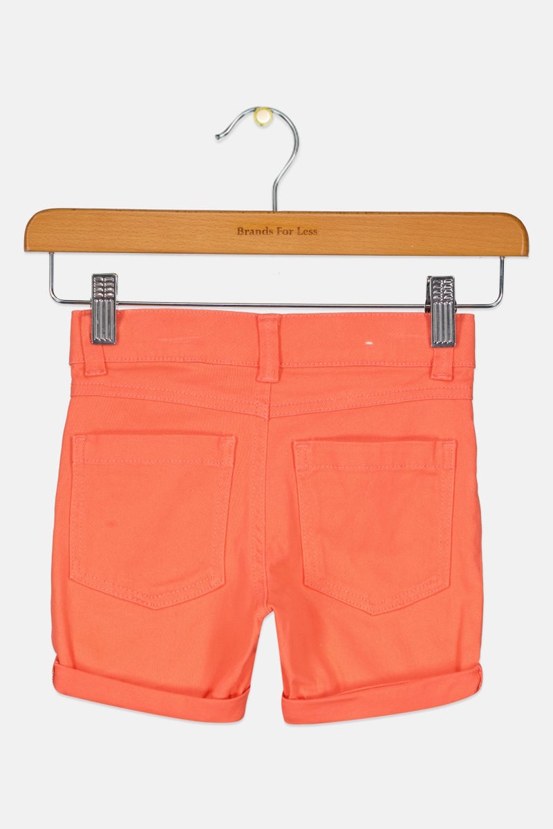 NAME IT Toddlers Boy Solid Basic Shorts, Coral - Image 2