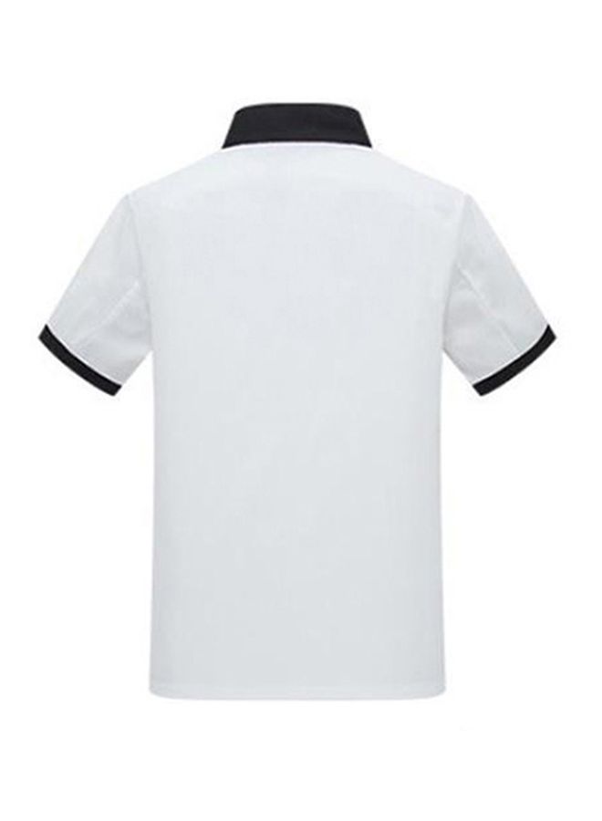 Pocket Detailed Chef Coat White/Black L - Image 2