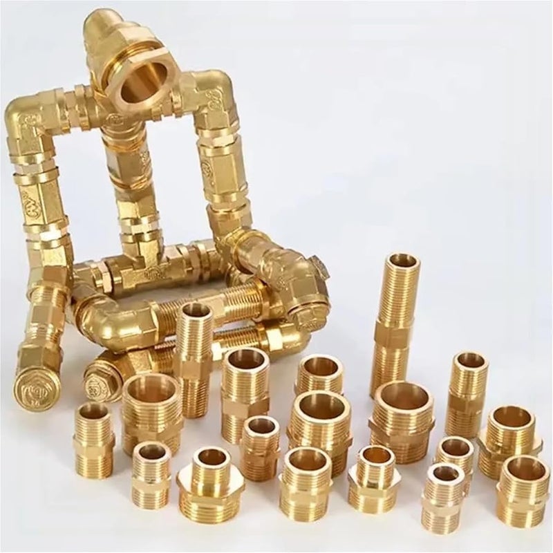 Brass Garden Hose Connector Set 10pcs 1 4 1 2 3 4 Inch Male Female Thread Elbow Tee Cross Water Splitter Fittings 3l8 x 1l2 - Image 3