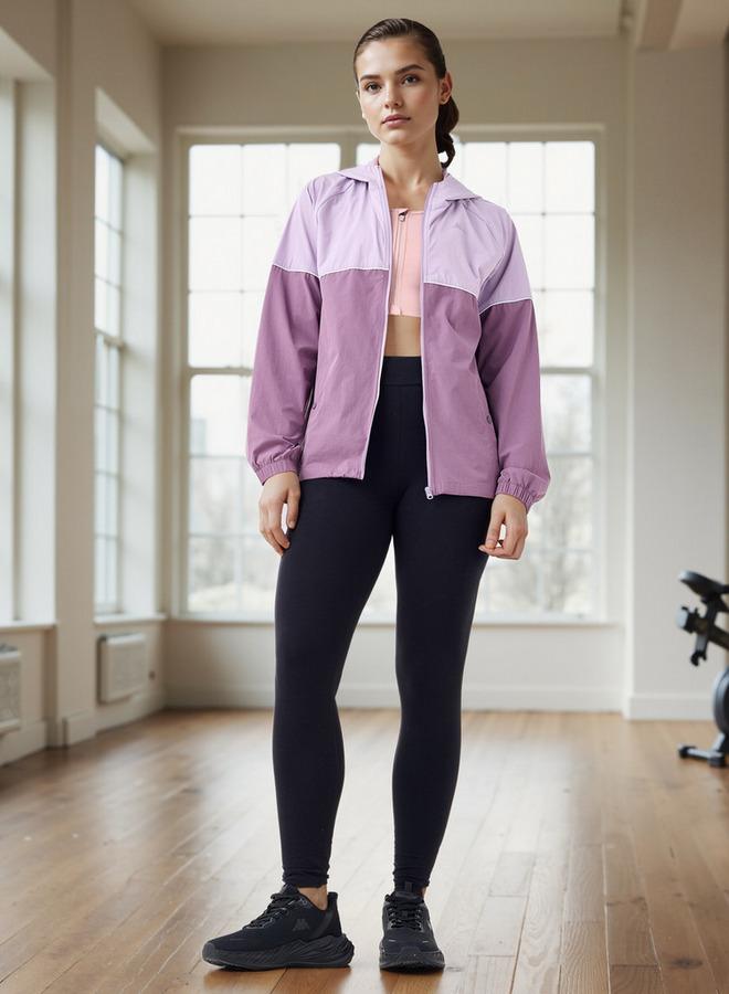 Kappa Colourblock Zip Though Hoodie with Pockets - Image 3