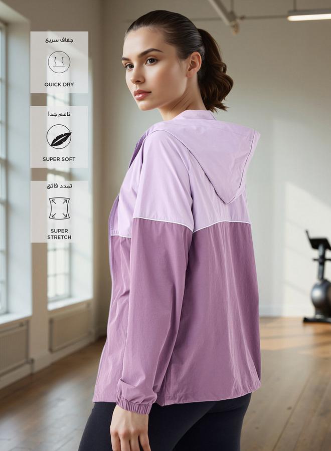 Kappa Colourblock Zip Though Hoodie with Pockets - Image 2