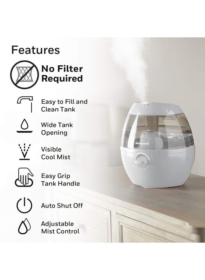 Honeywell Honeywell HUL520W MistMate Ultrasonic Cool Mist Humidifier, White - Cool Mist Humidifier for Bedroom, Home or Office - Image 4