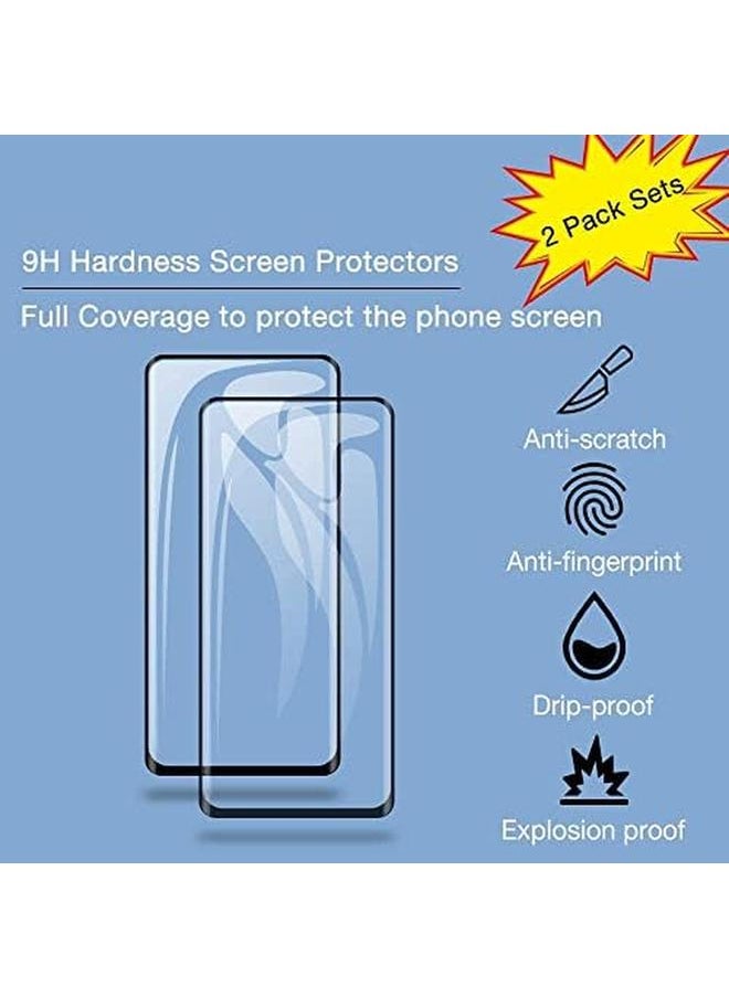 1 Plus 2 Case For Xiaomi Redmi 10C With Tempered Glass Screen Protector 2 Pcs Soft Clear Shockproof Case Cover For Xiaomi Redmi 10C Xiaomi Redmi 10C Clear