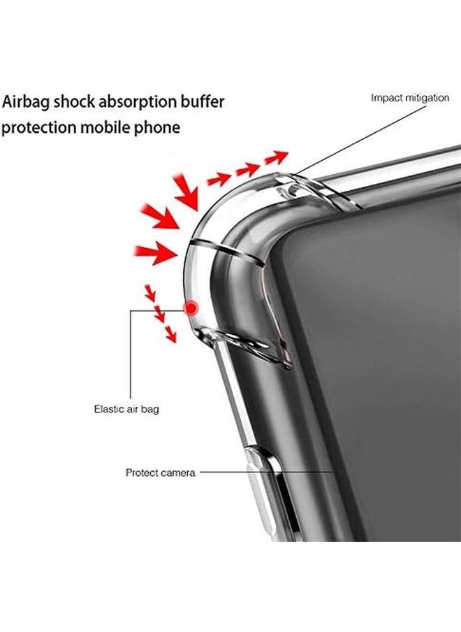 1 Plus 2 Case For Xiaomi Redmi 10C With Tempered Glass Screen Protector 2 Pcs Soft Clear Shockproof Case Cover For Xiaomi Redmi 10C Xiaomi Redmi 10C Clear