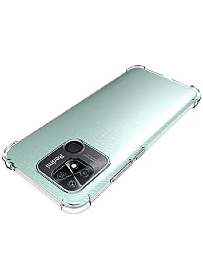 1 Plus 2 Case For Xiaomi Redmi 10C With Tempered Glass Screen Protector 2 Pcs Soft Clear Shockproof Case Cover For Xiaomi Redmi 10C Xiaomi Redmi 10C Clear