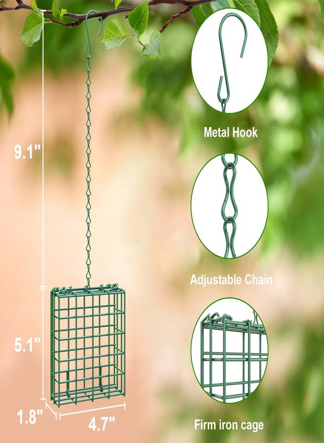 Trieez Bird Feeder for Outdoors, Suet Feeder Hanging Bird Feeder, Hanging for Garden Yard Outside - Single Suet Cake Feeders fo Attracting Birds - Image 2