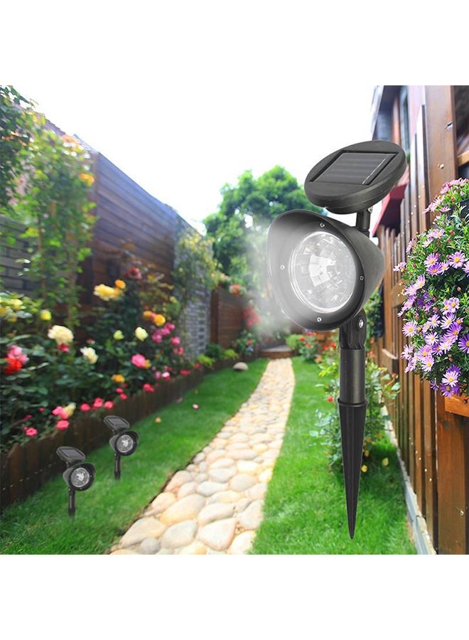 NIBEMINENT 2-In-1 Solar Outdoor Spotlight Black/Clear 15 x 9cm - Image 3