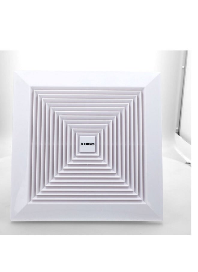 KHIND Elegant Design Square Shaped Ceiling Mounted Exhaust Fan White 20.7 x 36 x 37.1 cm VF-DP1220  - Image 1