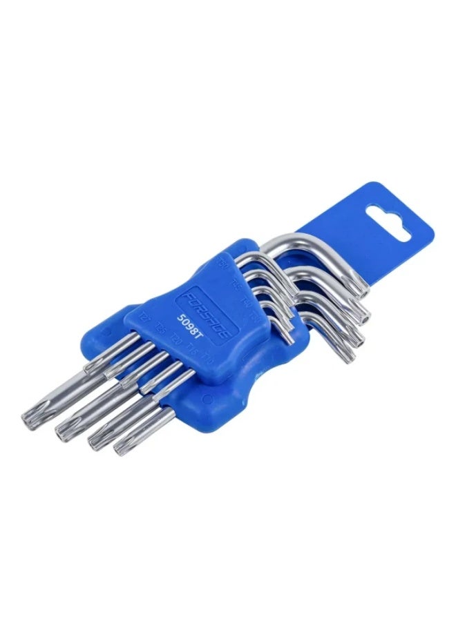 FORSAGE L-type torx-wrenches set 9pcs (t10x, t15x, t20x, t25x, t27x, t30x, t40t, t45x, t50x with hole), in p - Image 2