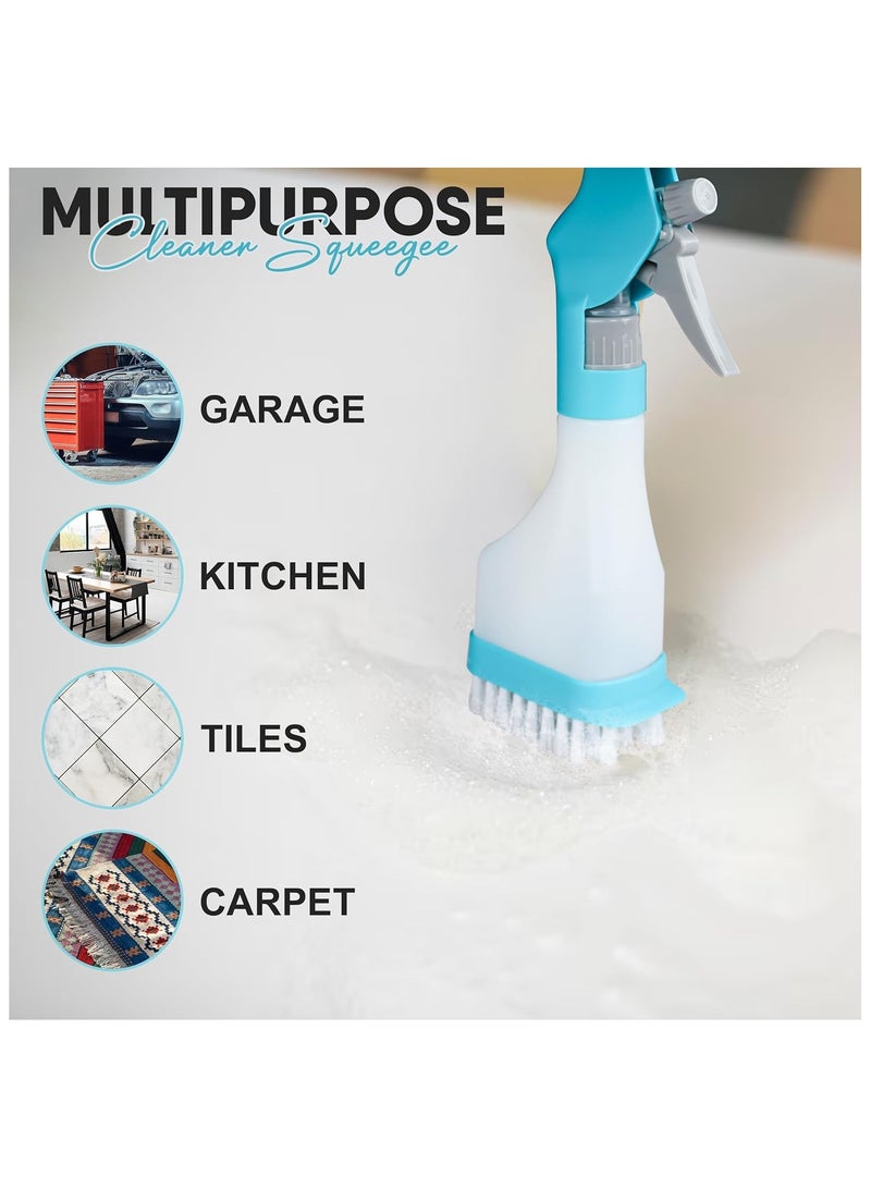 Squeegee for Glass Door, Multipurpose Glass Cleaner Squeegees, Heavy Duty Glass Scrubber, for Car Windshield, Kitchen, Bathroom Shower Doors With Spray Bottle, Squeegee, Brush Tools - Image 3