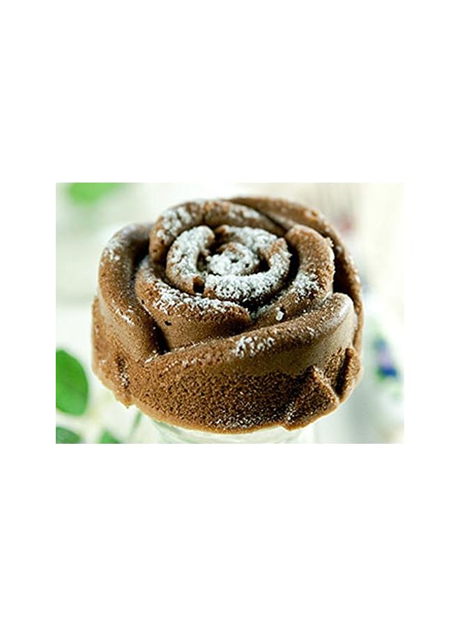 قوالب [زهرة الحديقة، 6 أكواب] صينية خبز كب كيك - أكواب مافن ورقية مجانية - غير لاصقة، خالية من مادة BPA، 100% سيليكون وآمنة للاستخدام في غسالة الأطباق - صينية خبز مطاطية للمطبخ وقوالب صابون - Image 2