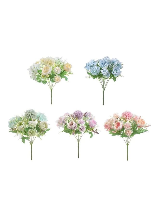 XiuWoo Artificial Peony Bouquet Multicolour - Image 4