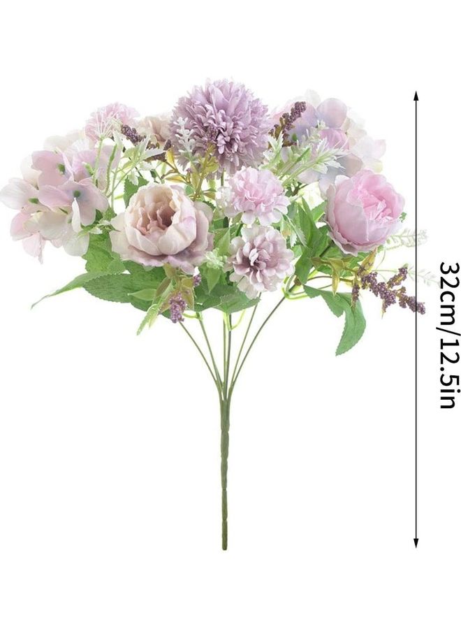 XiuWoo Artificial Peony Bouquet Multicolour - Image 5