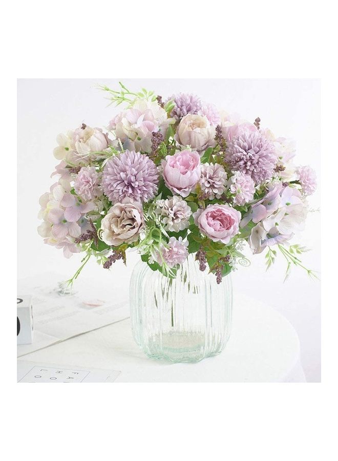 XiuWoo Artificial Peony Bouquet Multicolour - Image 2