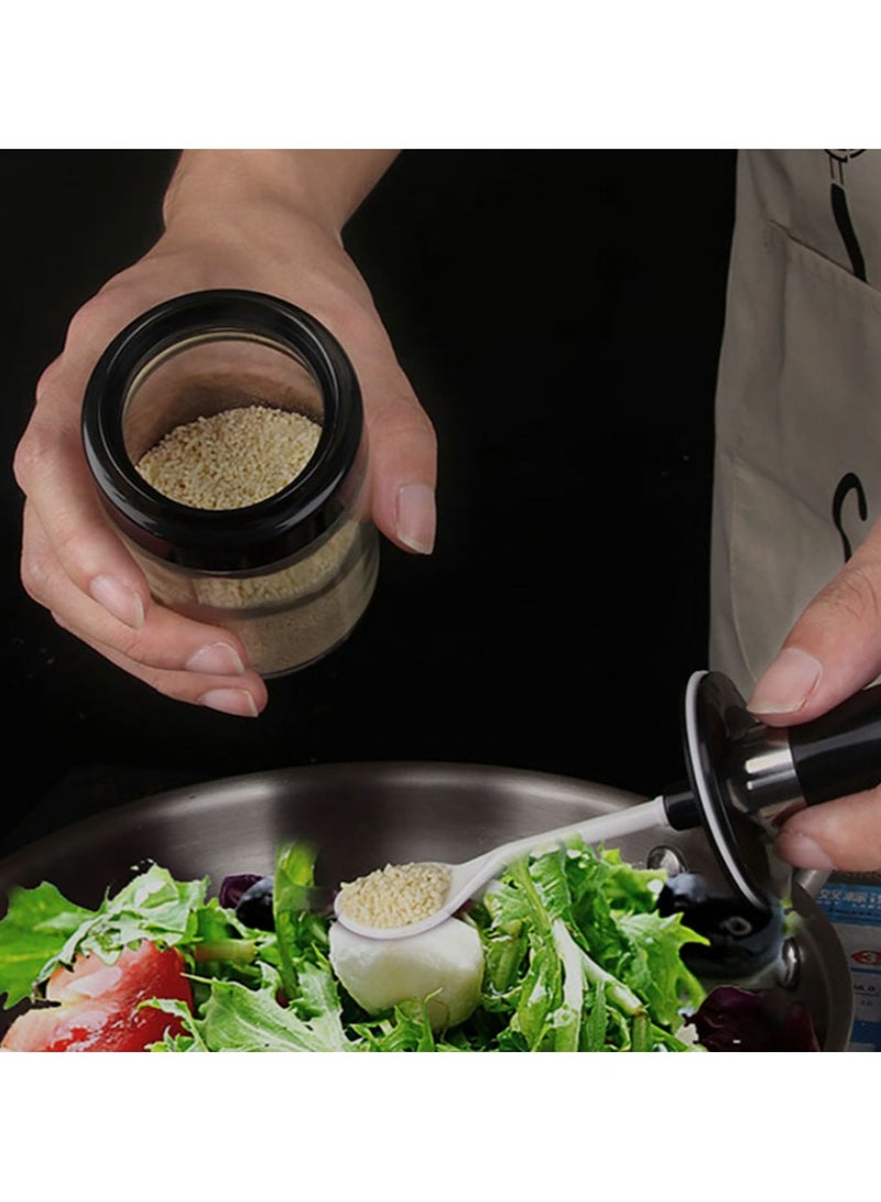 Jingke Glass Spice Jars with Lids and Spoon, Set of 4, Capacity 250ml (8.5 oz) - Image 5