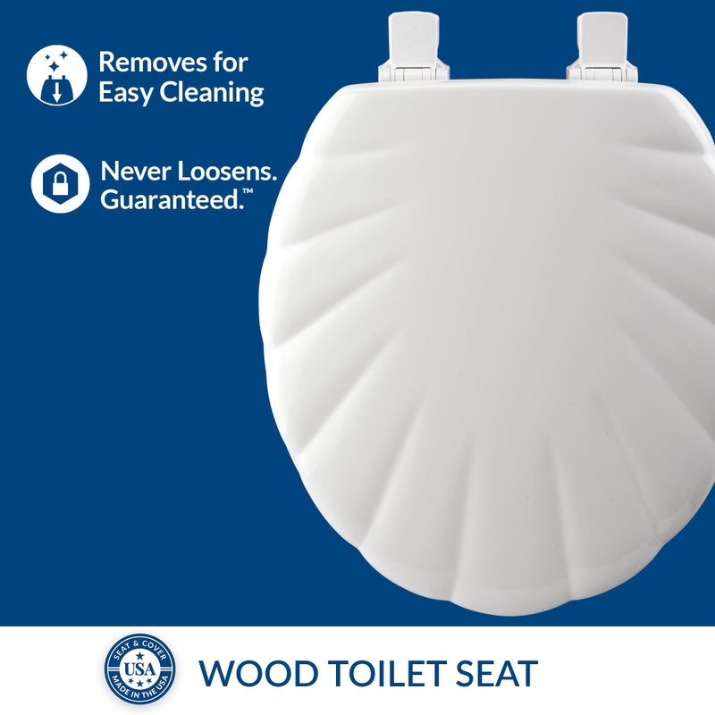 Mayfair 22ECA 22EC 000 Toilet Seat, Round, White - Image 2