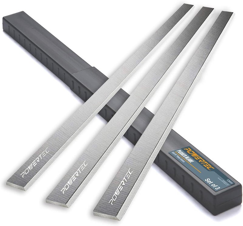 POWERTEC 15 Inch High Speed Steel Planer Blades - Set of 3 for Grizzly G0453, G1021 Planers - Image 1