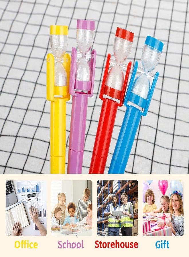 Umbrotiger Sand Timer Ballpoint Pens 16-Pack - 4 Colors Stress Relief Pens with Hourglass Top for Office & Professional Planning, Lightweight 9.3g Black Ink Writing Pens - Image 5