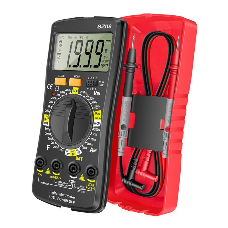 Auto Ranging Digital Multimeter Voltage Capacitance Tester For Electrician Home Auto - Image 2