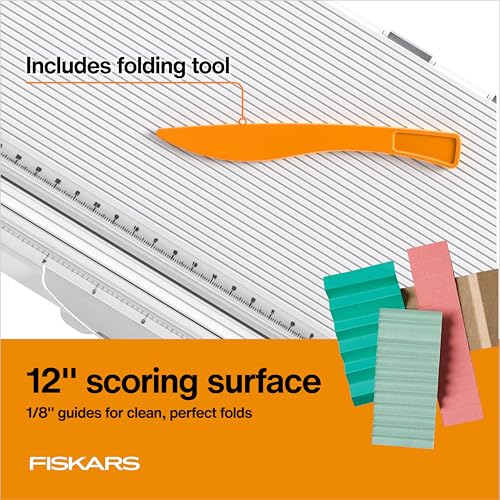 Fiskars 12" Trim & Score Board, TripleTrack System, Integrated Scoring Surface, Folding Design for Crafting and Travel - Image 3