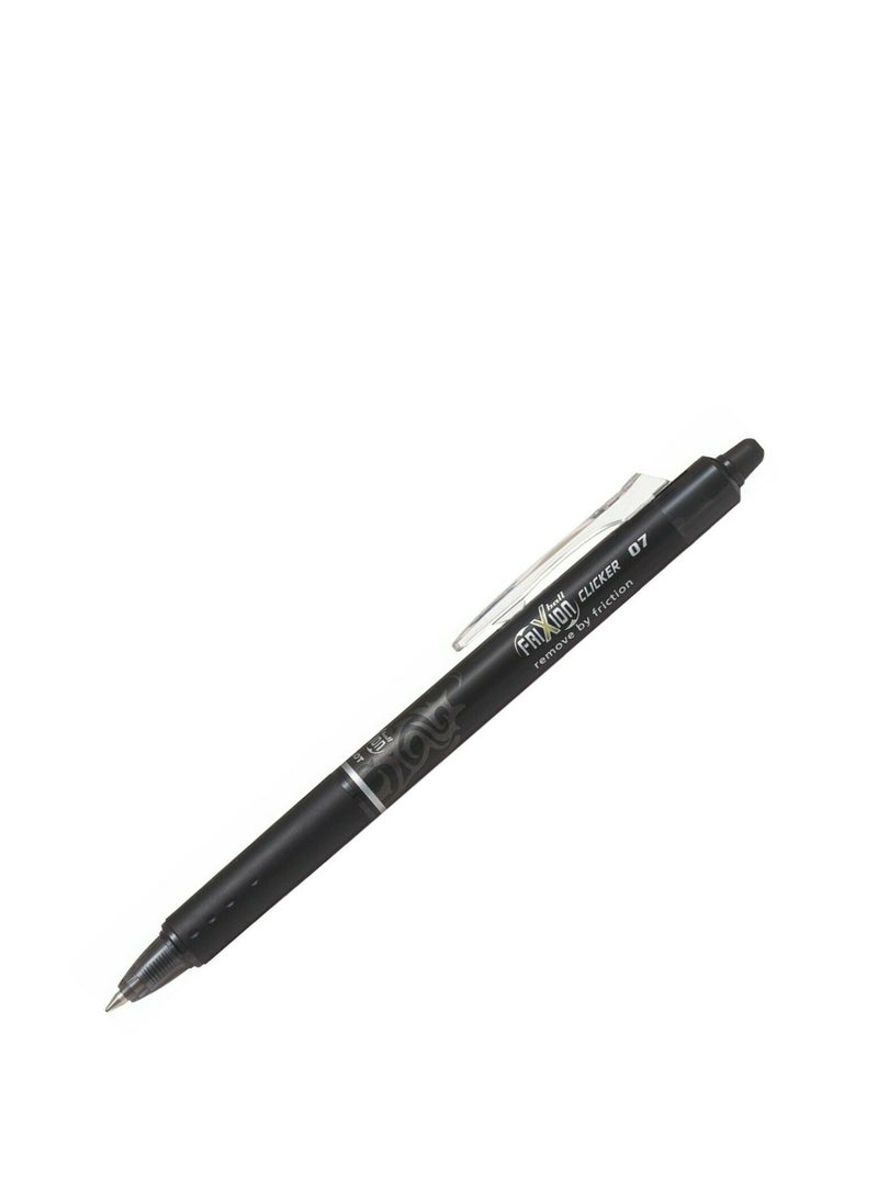 PILOT Frixion Clicker Erasable Ball Pen 0.7mm Tip Black Ink  - Image 1