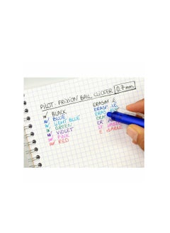 PILOT Frixion Clicker Erasable Ball Pen 0.7mm Tip Black Ink  - Image 2