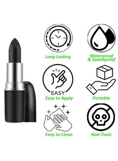 Mysense Mysense Eye Black Stick Pack, Sports Face Paint Eye Black for Football, Baseball, Softball, Lacrosse, Halloween Costume Cosplay Makeup, 6Pcs  - Image 2