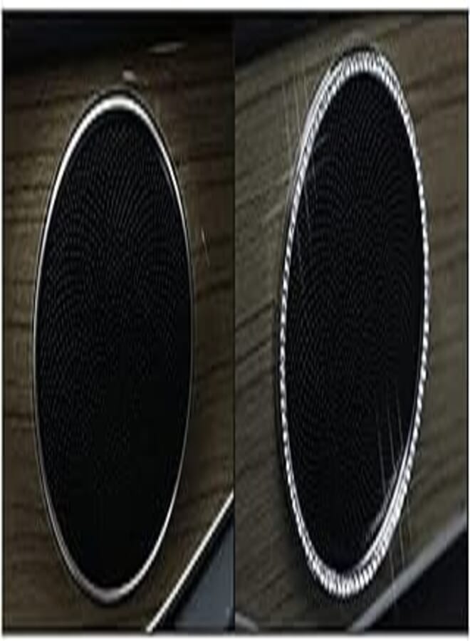 Side Speaker Accessory Frame Compatible Mercedes E-Class 2016 to 2018 Car (Silver)