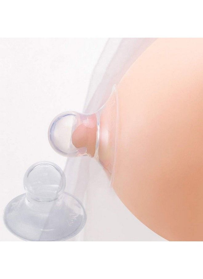 EXCEART - 2Pcs Nipple Suckers Nipple Corrector Nipple Pullers Suckers For Flat And Inverted Nipples Inverted Nipple Corrector L Clear Nipple Corrector - Image 1
