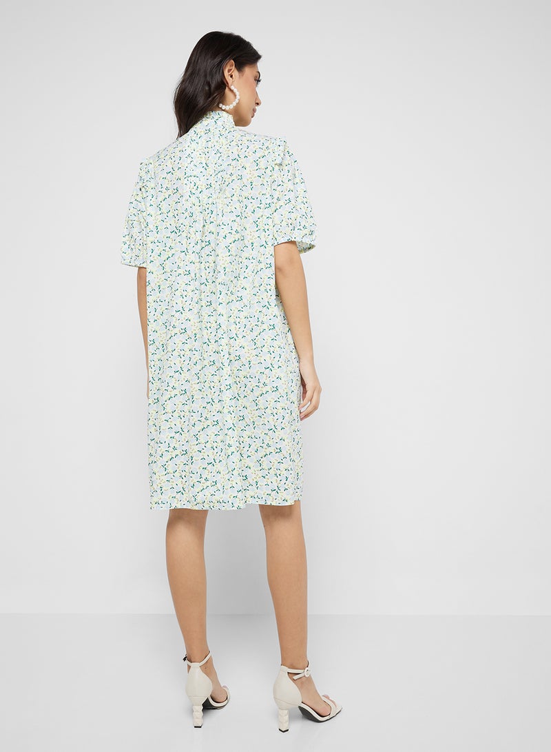 YAS Floral Babydoll Dress - Image 2