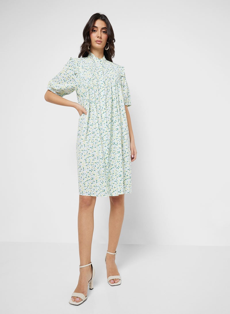 YAS Floral Babydoll Dress - Image 4